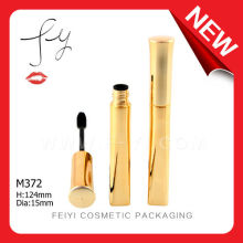 Shiny Gold Round Mascara Packaging